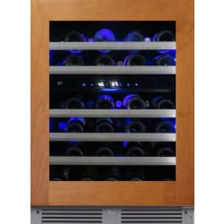 24 Inch Dual Zone Wine Cooler  - 24 Inch Dual Zone Wine Cooler - Panel Ready (Shown with Customer Provided Panel) view