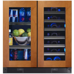 30 Inch Undercounter Combo Beverage Center & Wine Cooler  - 30 Inch Undercounter Combo Beverage Center & Wine Cooler view