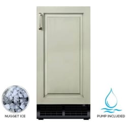 15 Inch Panel Ready Built-In Undercounter Nugget Ice Maker  - 15" Undercounter Panel Ready Nugget Ice Maker with Factory Installed Drain Pump view