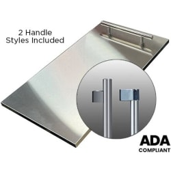 Stainless Steel Door Panel - ADA Height - Stainless Steel Door Panel - ADA Height view