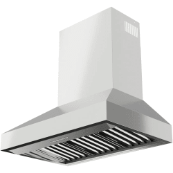 Wall Mount Chimney Range Hood  - 48 Inch Wall Mount Range Hood in Angled View view