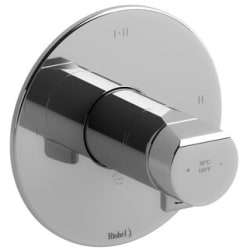 Single Knob Handle Thermostatic and Pressure Balance Trim  - Parabola™ Single Knob Handle Thermostatic and Pressure Balance Trim with 3 Functions in Chrome view