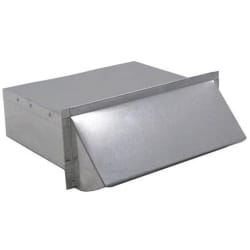 3 1/4 x 10 Rectangular Exhaust Wall Cap - Rectangular Wall Exhaust Cap view