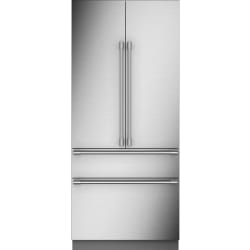 36 Inch Panel Ready Built-In 4-Door French Door Smart Refrigerator  - 36 Inch Commercial-Style Fully Integrated Panel Ready 4-Door French Door Smart Refrigerator with 20.1 cu. ft. Total Capacity in Statement Handle Kit View view