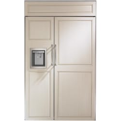48 Inch Counter Depth Built-In Side by Side Smart Refrigerator - 48 Inch Smart Built-In Side-by-Side Refrigerator with Dispenser view