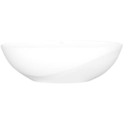 30 Inch Freestanding Soaking Bathtub  - 30 Inch Freestanding Soaking Bathtub with Flat Rim and No Overflow Hole view