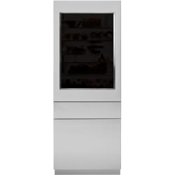 30" Integrated Refer SS Glass Door Panel For 84" High Installation, RH - Front View view