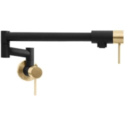 Wall Mount Pot Filler  - Pot Filler in Matte Black and Champagne Bronze view
