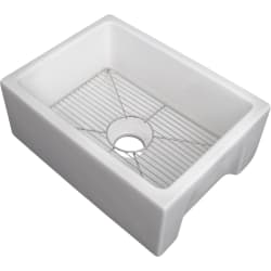 Venice 24 Inch Farmhouse Apron Front Single Bowl Fireclay Sink - Venice 24 Inch Farmhouse Apron Front Single Bowl Fireclay Sink view