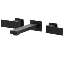 Double Lever Handle Bliss Wall Mount Bathroom Faucet - Bliss Wall Mount Bath Faucet view