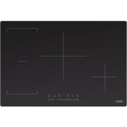 Induction Cooktop  - ZLINE 30 in. Induction Cooktop with Anti-Scratch Glass and 4 Elements (FCIND-30) top-down, above cooking surface. Induction Cooktop with 4 Elements view