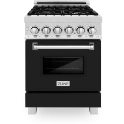 24 Inch Freestanding Professional Dual Fuel Range - 24 Inch Freestanding Professional Dual Fuel Range with 4 Sealed Italian Burners view