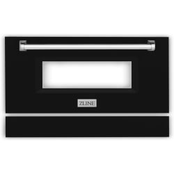 36 Inch Stainless Steel Range Door: Black Matte - Front View view