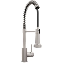 Palisades Pull Down Spring Spray Wand Kitchen Faucet  - ZLINE Palisades Pull Down Spring Spray Wand Kitchen Faucet in Brushed Nickel (RBCN2-KF-BN) view