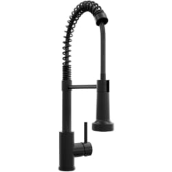 Palisades Pull Down Spring Spray Wand Kitchen Faucet  - ZLINE Palisades Pull Down Spring Spray Wand Kitchen Faucet in Matte Black (RBCN2-KF-MB) view