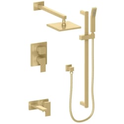 8 Inch Shower Head  - Autograph Edition Bliss Rainfall Shower System in Champagne Bronze view