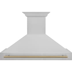 48 Inch Wall Mount DuraSnow® Stainless Steel Range Hood  - Front View view