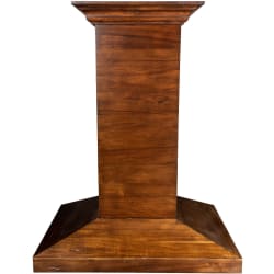 Wooden Island Mount Range Hood - Front View view