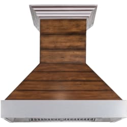 Shiplap Wooden Wall Range Hood  - Front View view