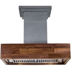 Designer Series Wooden Wall Mount Range Hood - Front View view