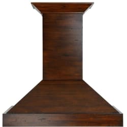 Wooden Wall Mount Range Hood - Front View view