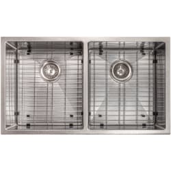 Anton 33 Inch Undermount Double Bowl Stainless Steel Kitchen Sink  - Anton 33 Inch Undermount Double Bowl Stainless Steel Kitchen Sink view