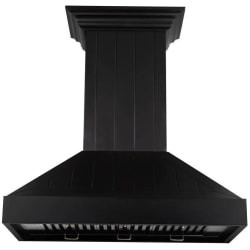 Wooden Wall Mount Range Hood - Front View view