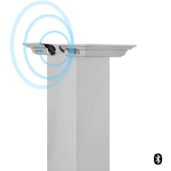Crown Molding in Stainless Steel  - Crown Molding with Built-in Bluetooth Speakers view