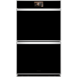 30 Inch Double Smart Electric Wall Oven  - 30-inch Minimalist Double Wall Oven with In-Oven Camera view