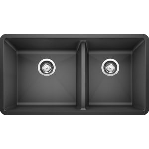 33 Inch Undermount Double Bowl Granite Sink