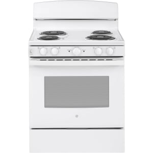 GE® 30" White Freestanding Electric Range
