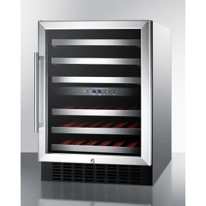 24 Inch Undercounter Dual Zone Wine Cellar - Angle View view