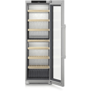 24 Inch Freestanding Dual Zone Wine Cooler  - 24 Inch Vinidor Freestanding Dual Zone Wine Cooler in Opened View view