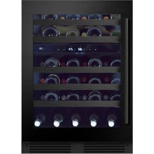 24 Inch Undercounter Dual Zone Wine Cooler  - 24 Inch Undercounter Dual Zone Wine Cooler with 46 Bottle Capacity in Front View view