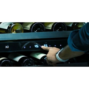 24 Inch Undercounter Dual Zone Wine Cooler  - 24 Inch Undercounter Dual Zone Wine Cooler with 46 Bottle Capacity in Adjustable Electronic Controls View view