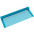 Kraus KRM10AQ - Multipurpose Over-Sink Roll-Up Dish Drying Rack in Aqua