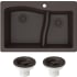 Kraus Quarza Series KGD442BROWNPST1BR - Front View