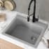 Kraus Quarza Series KGD441GREYPST1GR - Front Angle Top View