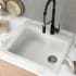 Kraus Quarza Series KGD441WHITEPST1WH - Top Angle View
