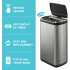 Kraus KTCS10SS - Automatic Sensor Trash Can Features