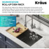 Kraus KRM11AQ - Workstation Roll-Up Dish Rack