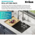 Kraus KRM11DG - Multipurpose Roll-Up Dish Drying Rack