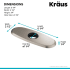 Kraus BDP02SFS - Dimension