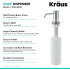 Kraus KSD80CH - Kitchen Soap and Lotion Dispenser in Chrome Features
