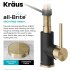 Kraus Bolden Series KPF1610SFACBMB - Single Handle Commercial Style Pull Down Kitchen Faucet All Brite Spot Free Finish