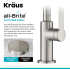 Kraus Oletto Series KPF2822SFS - Single Handle Kitchen Bar Faucet All-Brite Sport Free Finish
