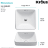 Kraus Elavo Series KCR2812PK - Dimension