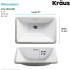 Kraus Elavo Series KCU2412PK - Dimension