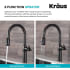 Kraus Sellette KPF1682ORB - Single Handle Pull Down Kitchen Faucet 2-Function Sprayer