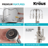 Kraus Bolden Series KPF1610SFACB - Single Handle Commercial Style Pull Down Kitchen Faucet Features